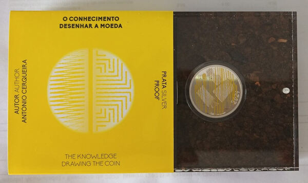 Moeda Conhecimento Prata Proof 2024. Moedas