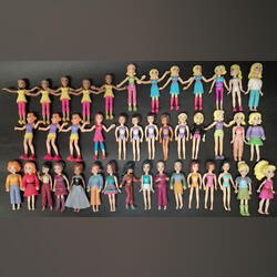 Lote de 51 mini bonecas Polly Pocket. Bonecas