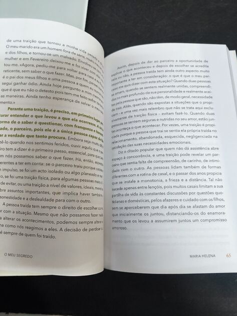 Livro O meu segredo - história da minha vida. Livros