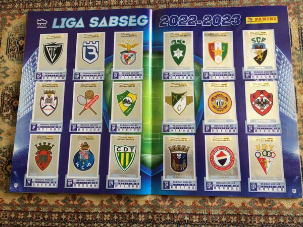 Caderneta cromos Panini , liga Bwin época 2022-23. Cromos