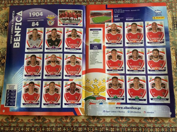 Caderneta cromos Panini , liga Bwin época 2022-23. Cromos