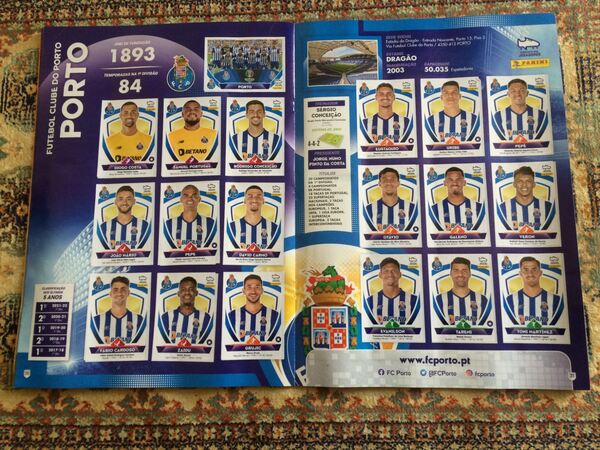 Caderneta cromos Panini , liga Bwin época 2022-23. Cromos