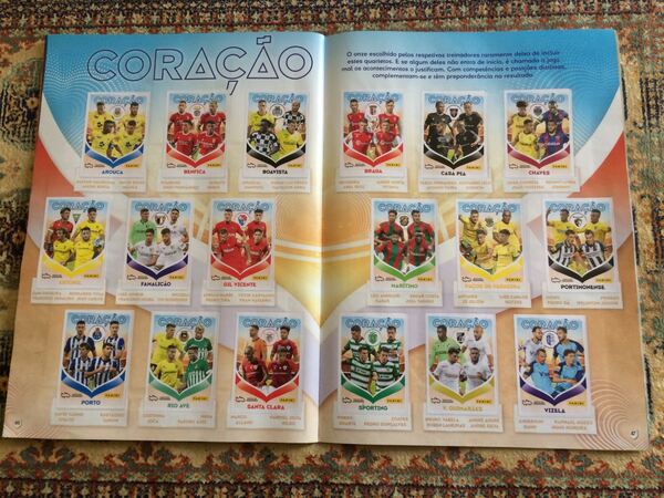 Caderneta cromos Panini , liga Bwin época 2022-23. Cromos