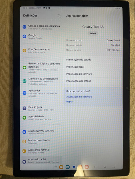 tablet Samsung Galaxy Tab A8 , 128 gb. Tablets e ipads