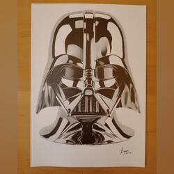 Darth Vader cromado. Quadros