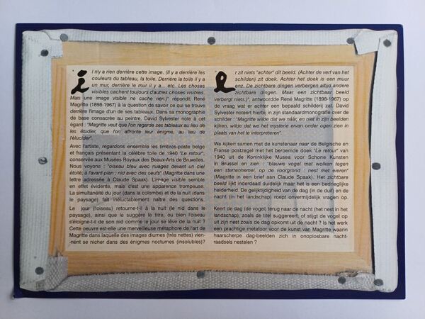 Emissão conjunta Bélgica-França, Magritte – 1998. Selos