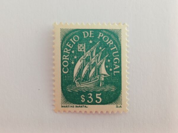 Filatelia Portugal - Caravela 0$35, 1943. Selos