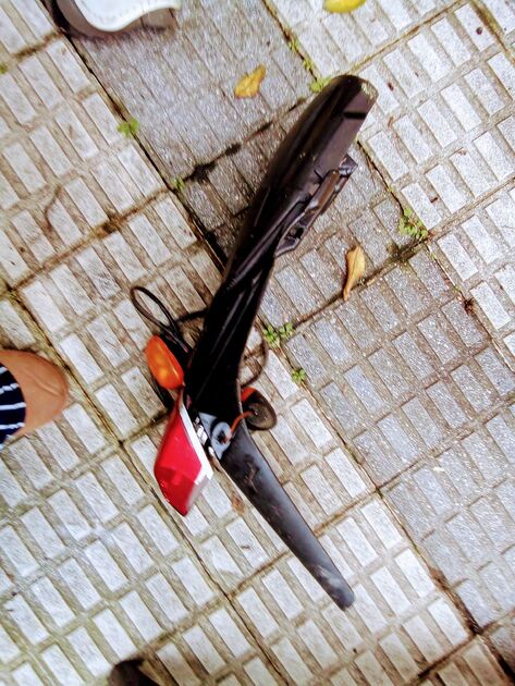 Guarda Lamas Novo de um motociclo Motocross. Motos