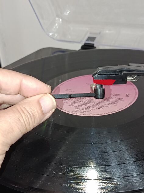 Escova de limpeza de agulhas de gira-discos. Vinil, CDs