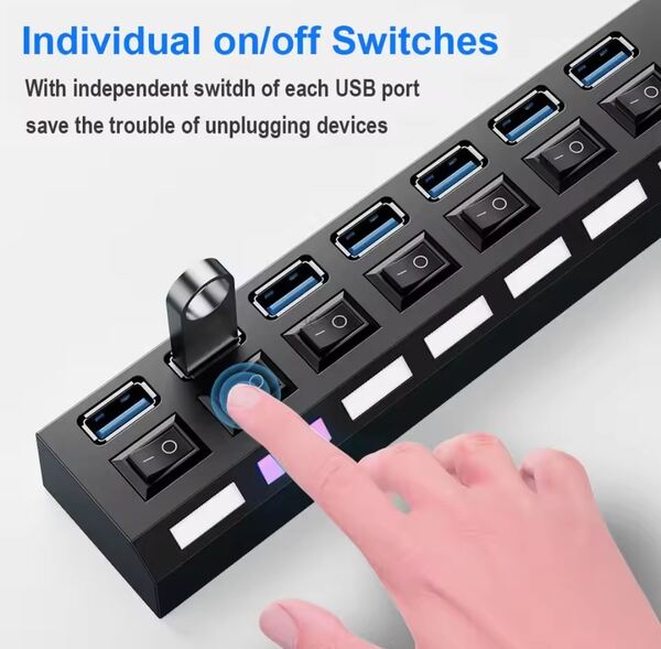 Hub 7 Portas USB . Outros (Acessórios para Computador)