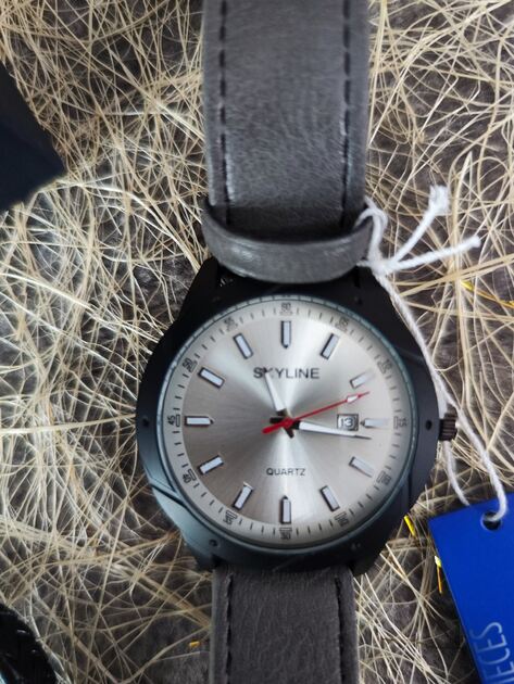 Conjunto Relógio e Pulseira cinza Homem da Skyline . Relógios de Pulso