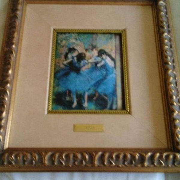 Coleção de Seis quadros pintores impressionistas. Quadros