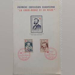 Documento da 1ª exposição filatélica europeia – A . Selos