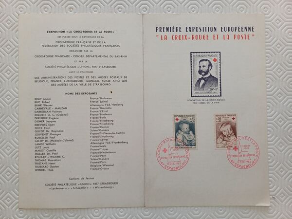 Documento da 1ª exposição filatélica europeia – A . Selos