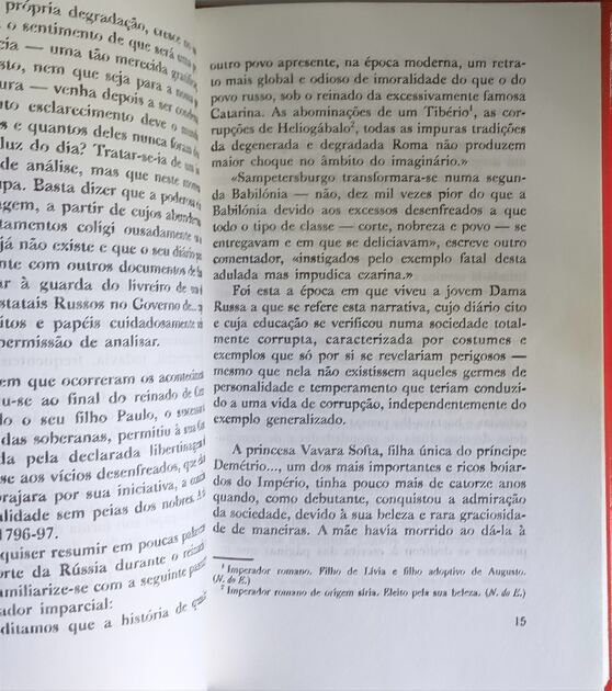 Memórias de uma Princesa Russa - Anónimo. Livros