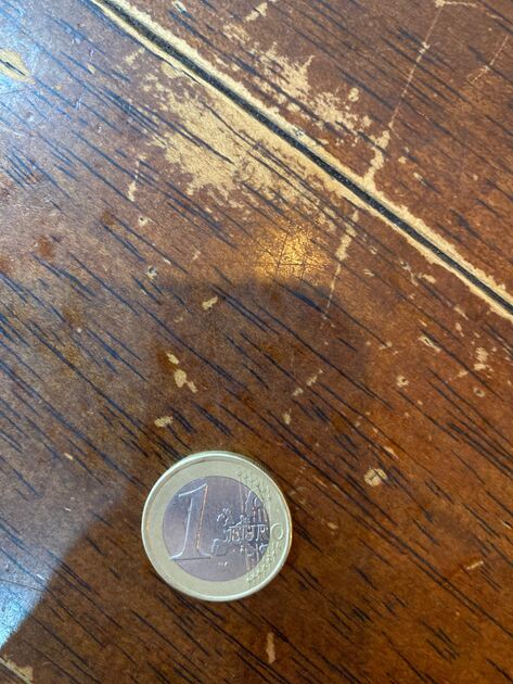 Moeda de 1€ da Grécia coruja com cunhagem S . Moedas