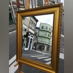 Espelho vintage Rectangular (Anos 80). Mobiliario. Porto Cidade