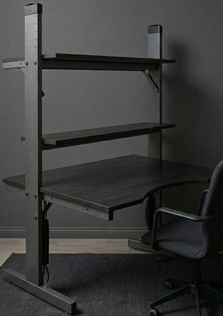 IKEA Jerker escura + 2 prateleiras – RARA / descon. Secretárias