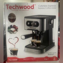 Vendo Máquina Café Expresso TECHWOOD. Máquinas de Café