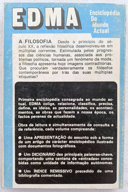 EDMA A Filosofia . Livros