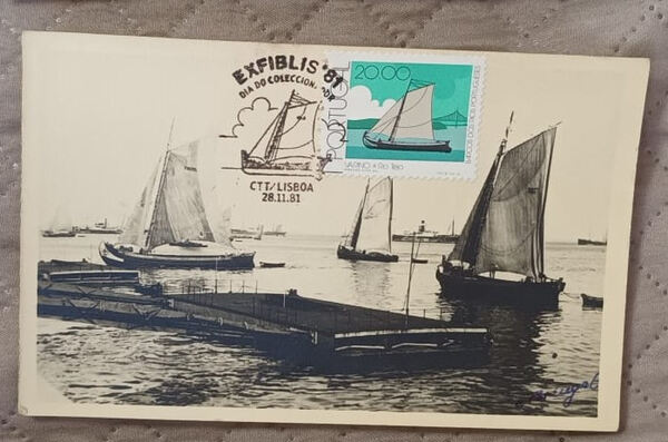 Máximo Postal Barcos Portugueses 20$00. Selos