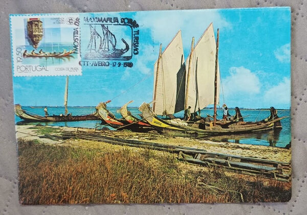 Máximo Postal Barcos Portugueses 20$00. Selos